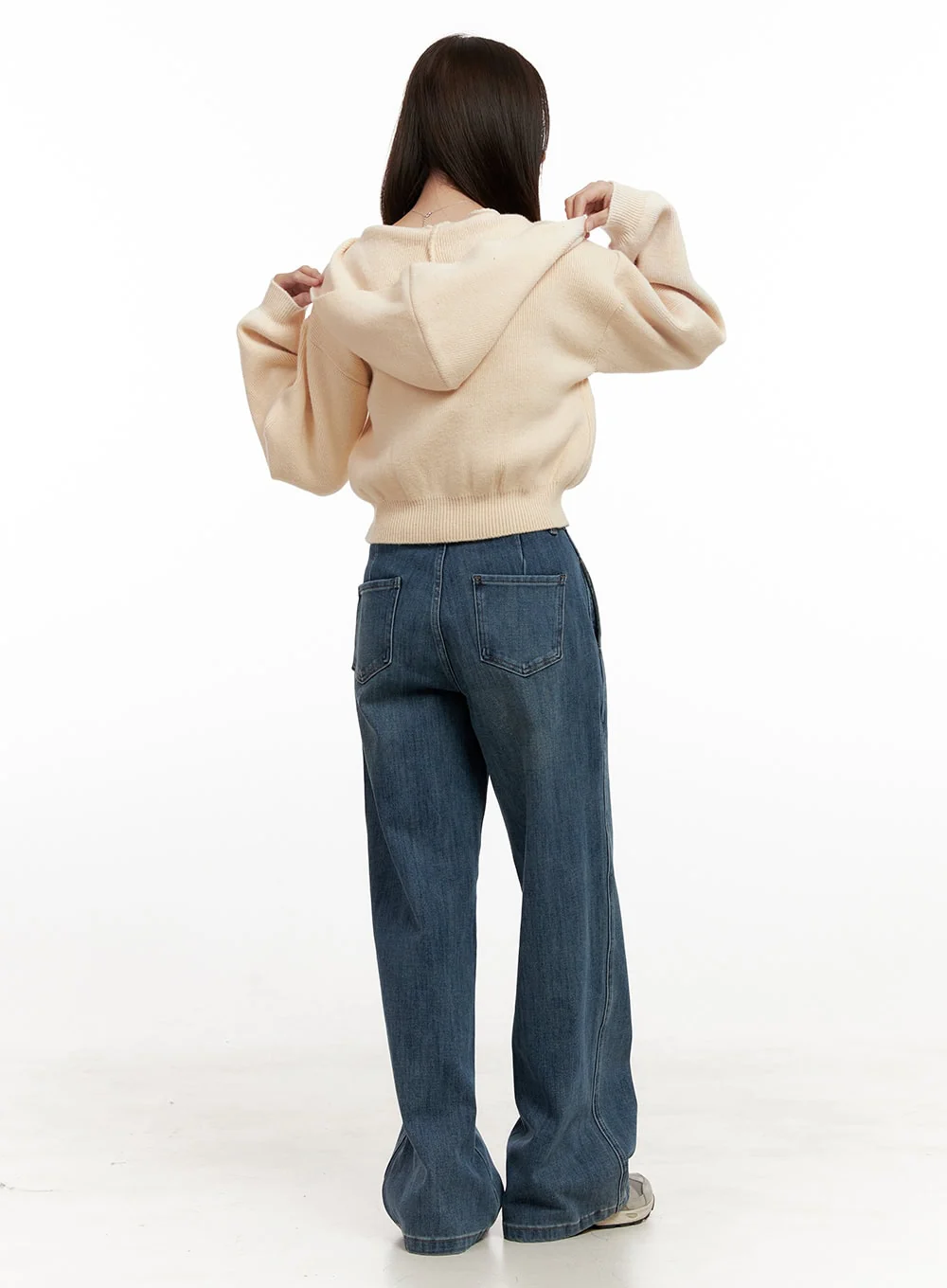 Cozy Hooded Knit Sweater ON422 - Image 4