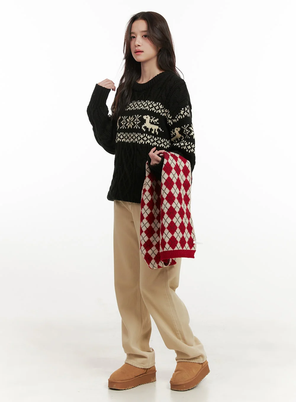 Cozy Nordic Round Neck Sweater ON429 - Image 2