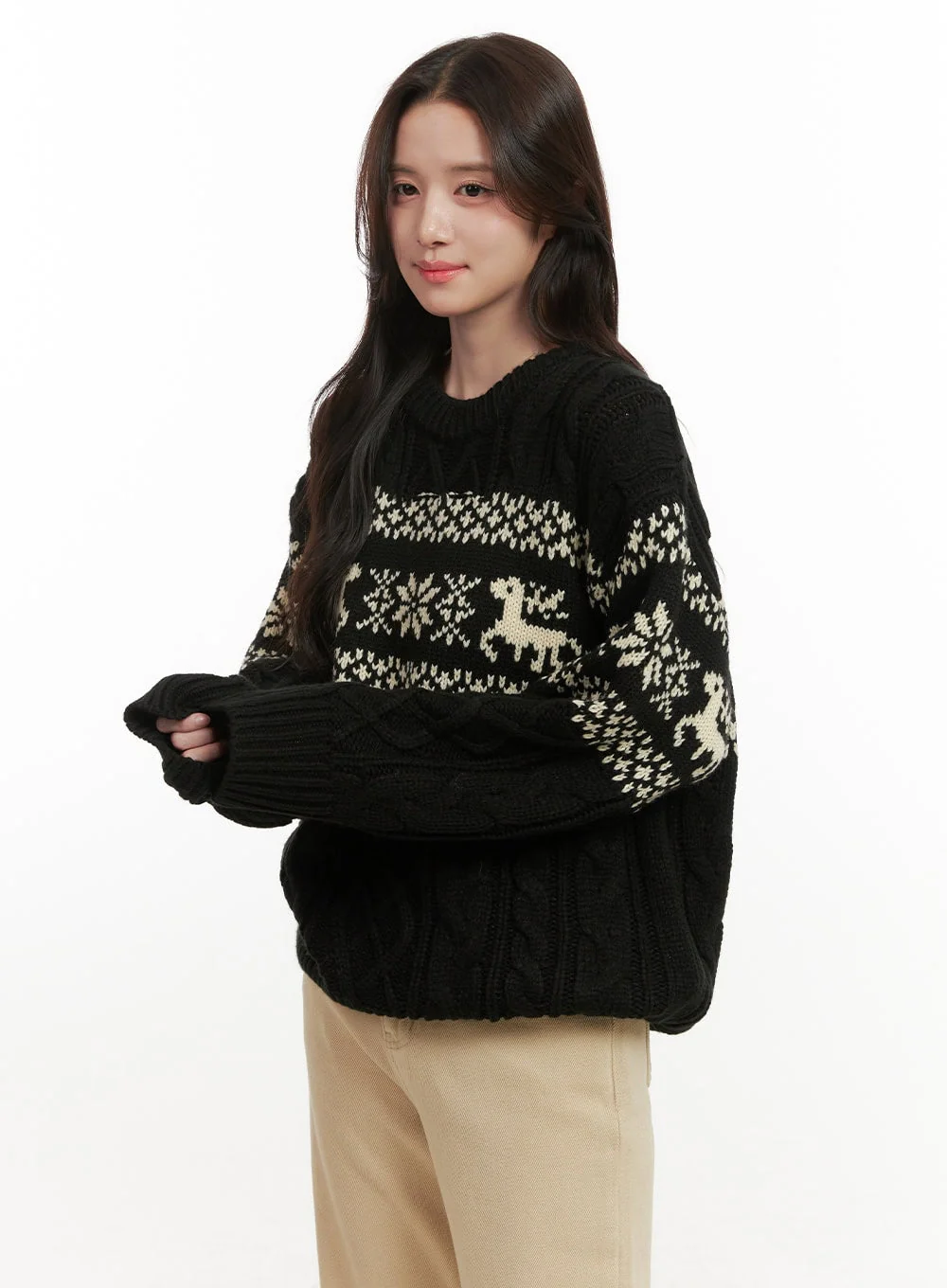 Cozy Nordic Round Neck Sweater ON429 - Image 8