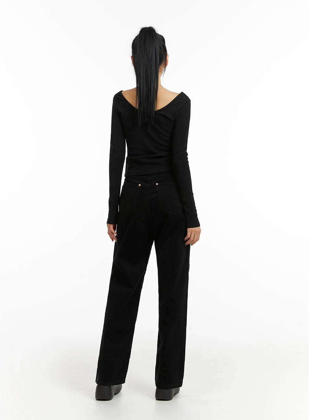 Cozy Solid Corduroy Straight Pants CJ412 - Image 7