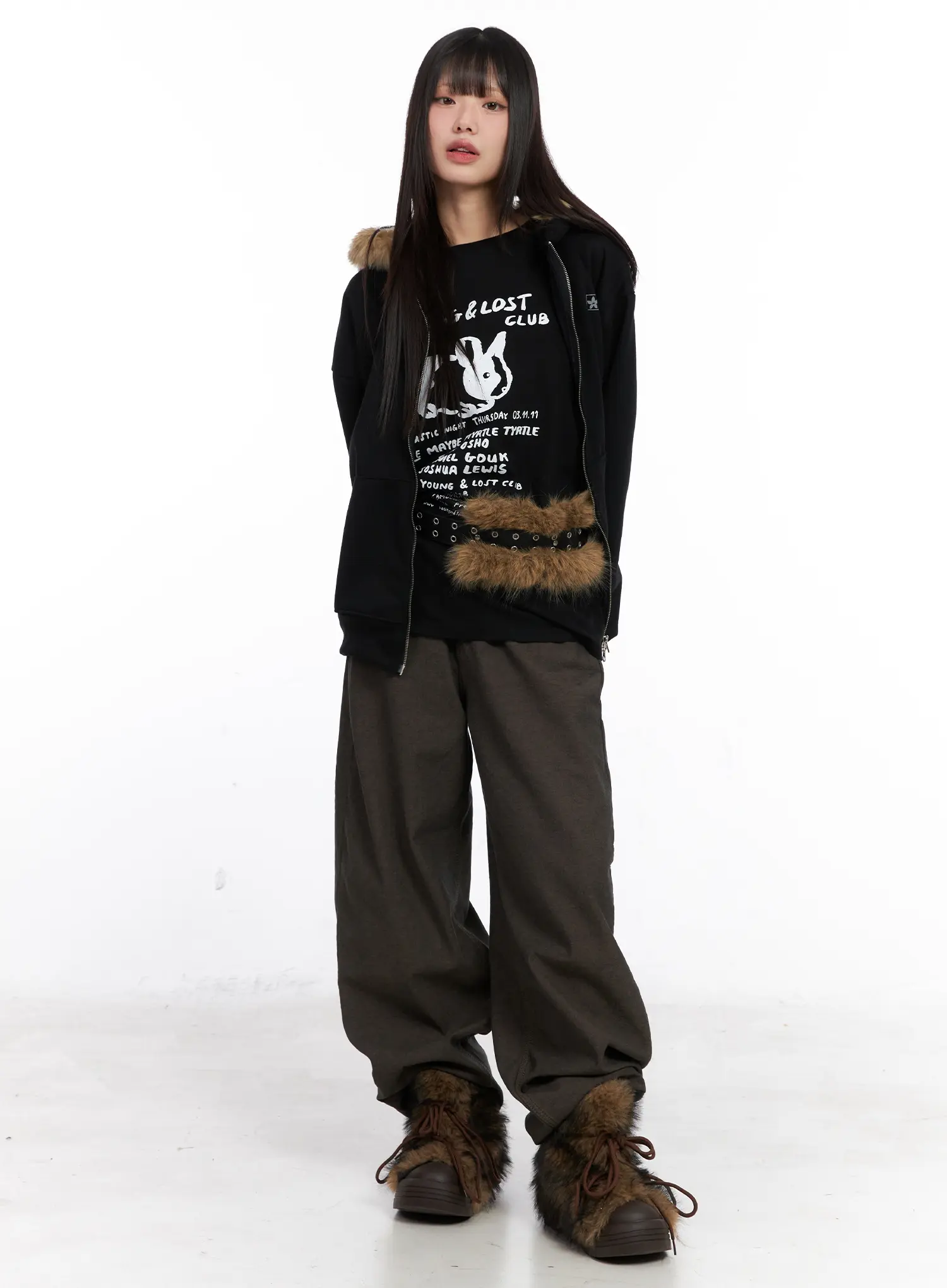 Cozy Wide Leg Cotton Trousers CN521