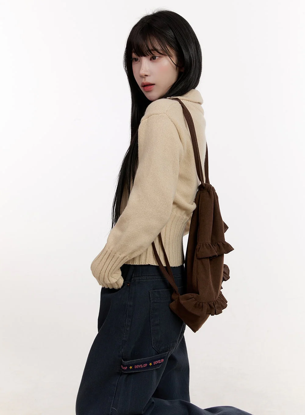 Cozy Zip-Up Sweater Cardigan CJ531 - Image 6