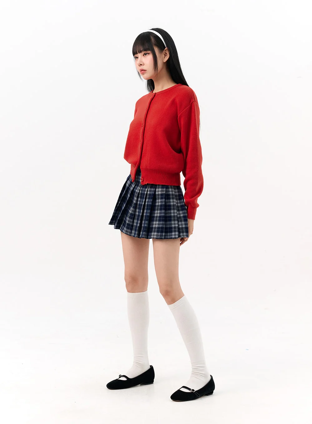 Crew Neck Cardigan IO317 - Image 5