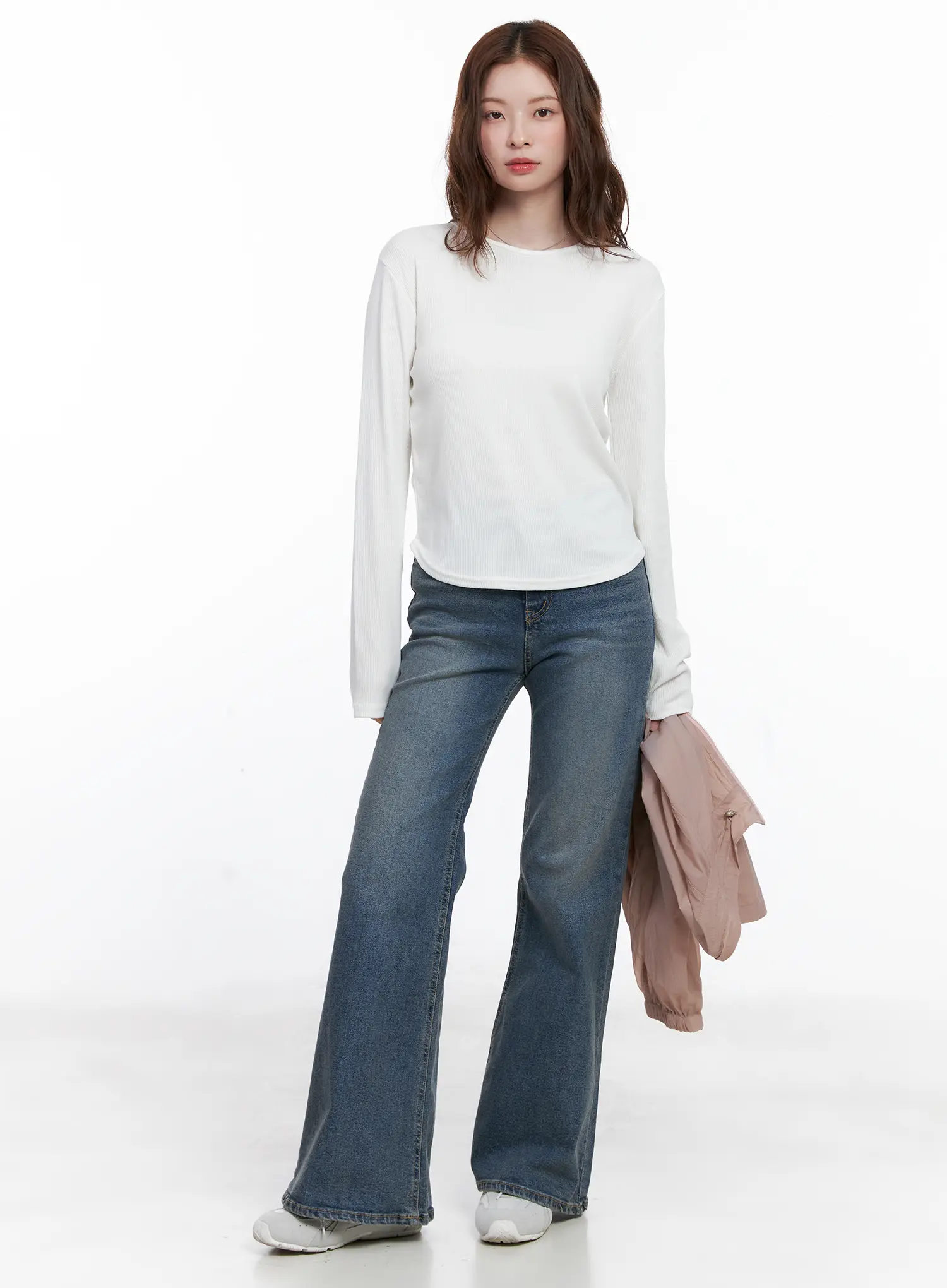 Crew Neck Long Sleeve Top CG520 - Image 2