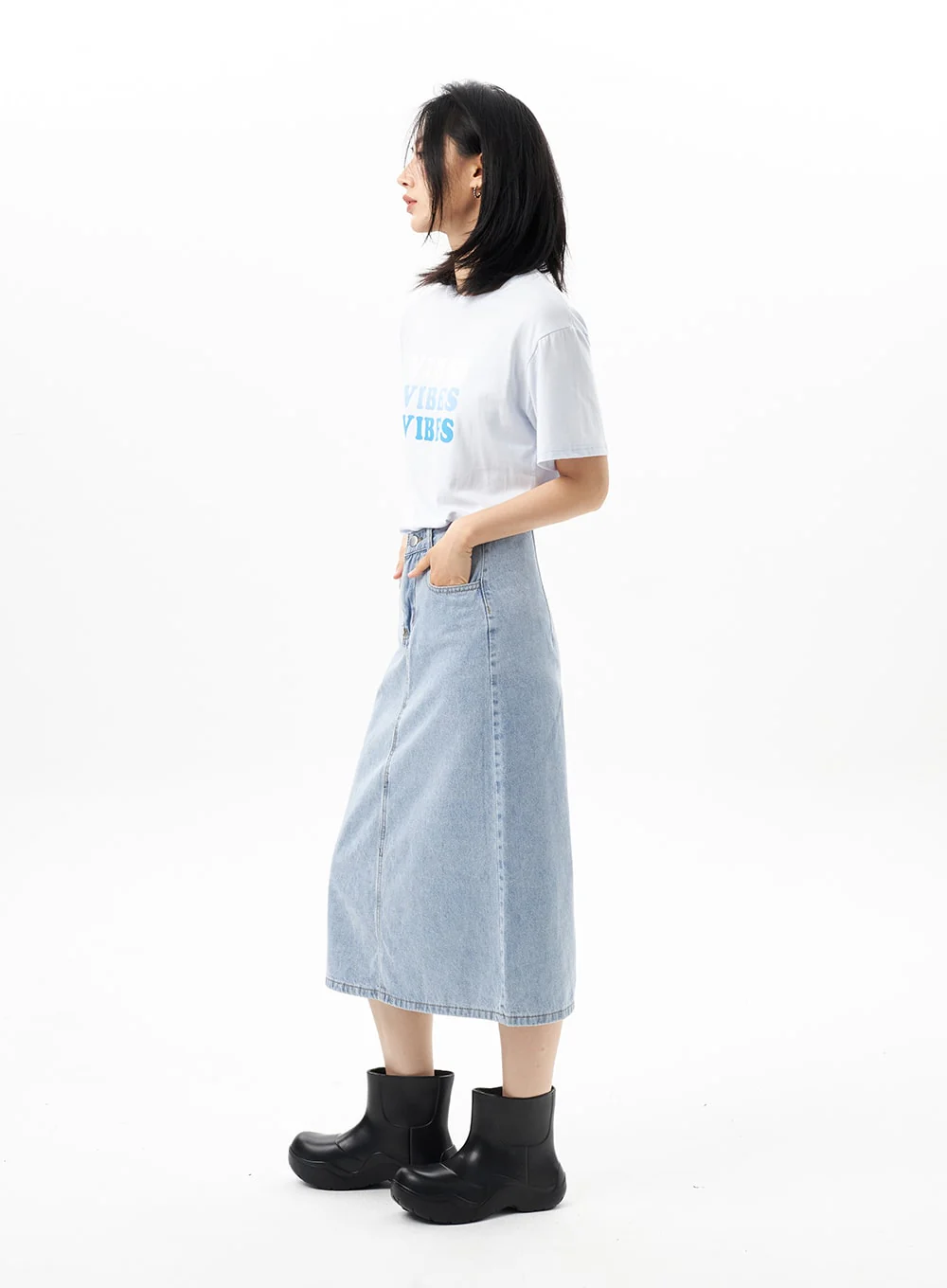 Crewneck Graphic Tee OU313 - Image 5