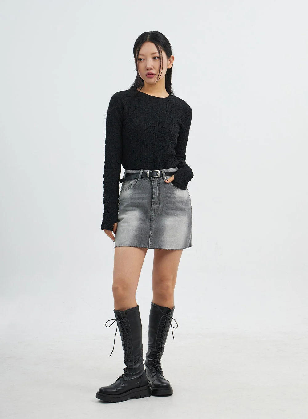 Crewneck Long Sleeve Top CJ318 - Image 3