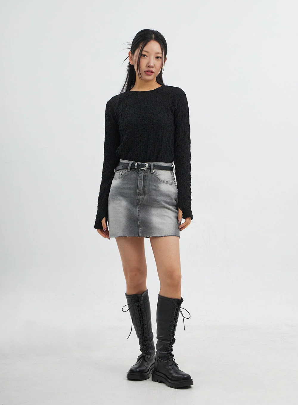 Crewneck Long Sleeve Top CJ318 - Image 4