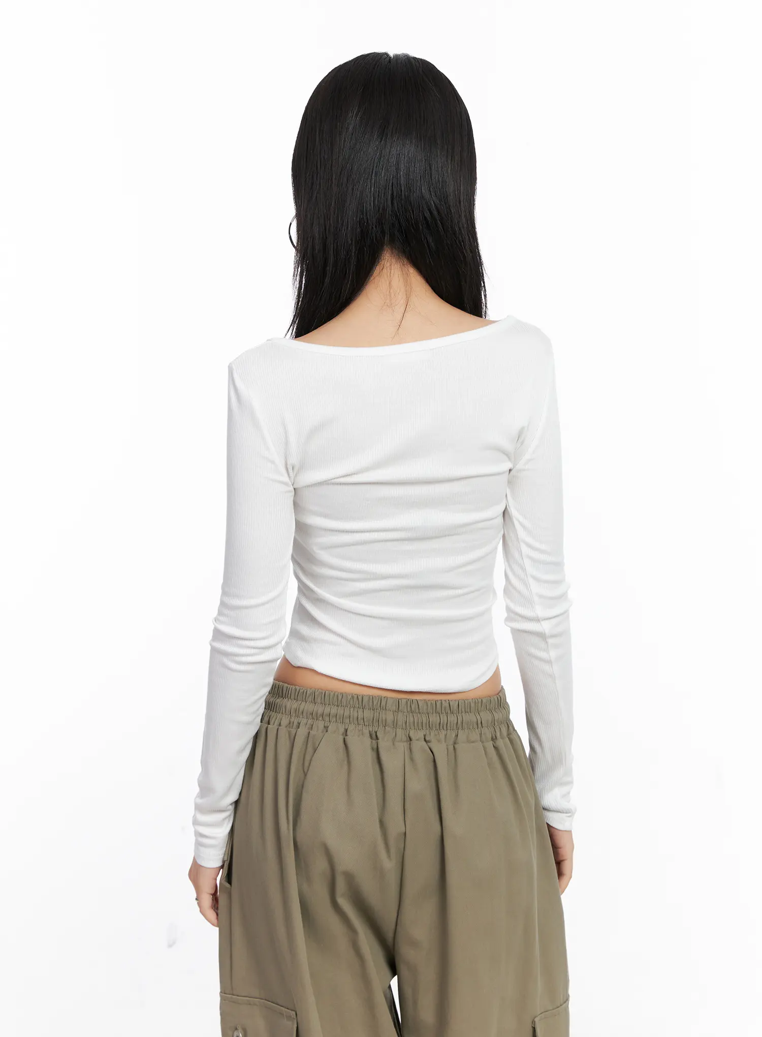 Crop Long Sleeve Corset CC1809 - Image 7