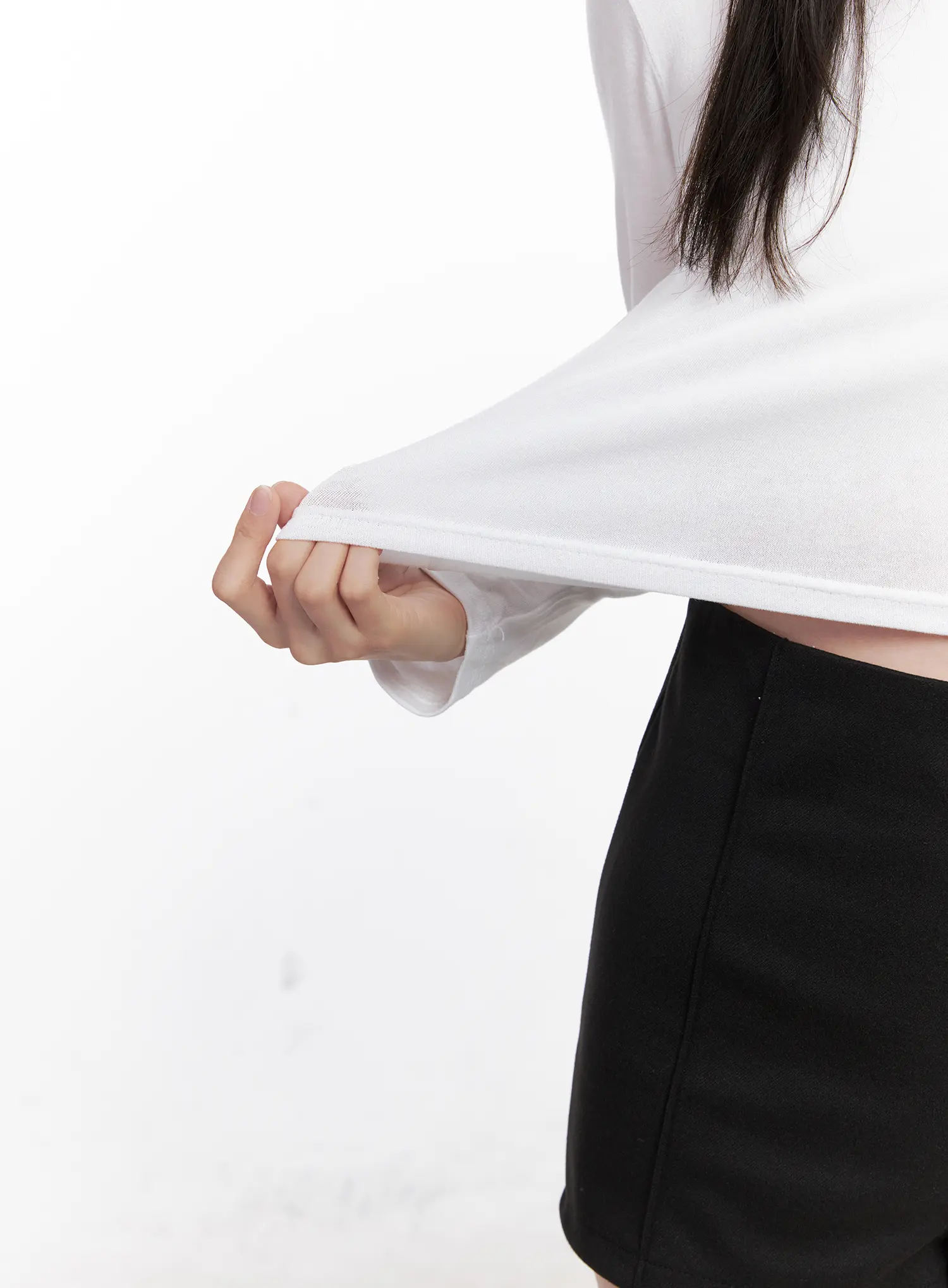 Crop Turtleneck Long Sleeve Top CN504 - Image 6