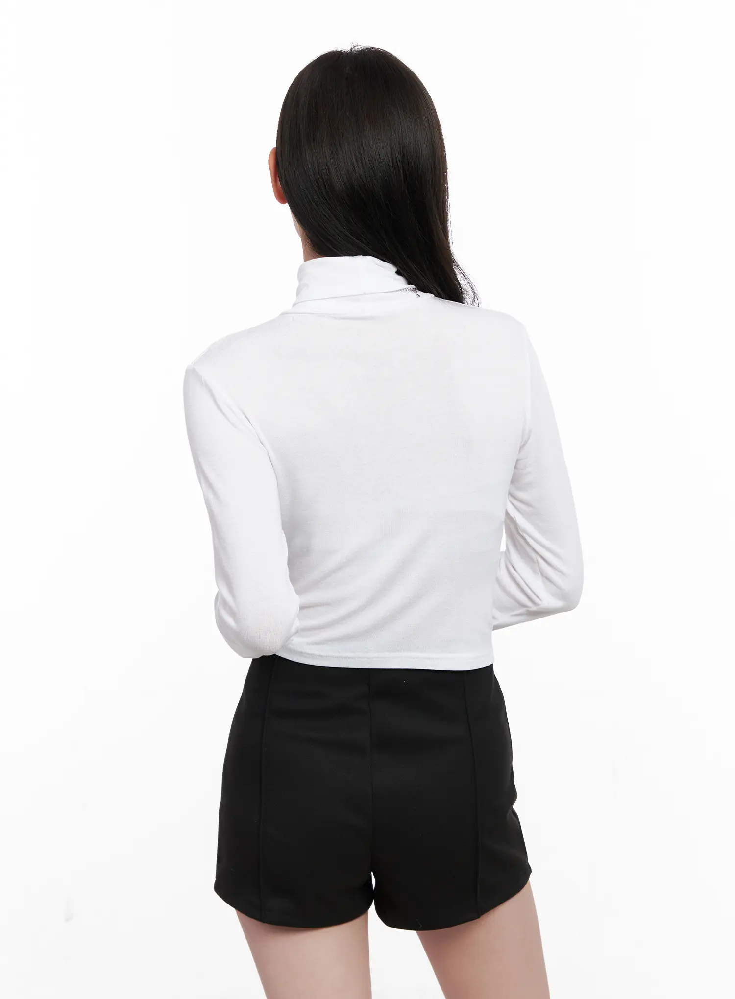 Crop Turtleneck Long Sleeve Top CN504 - Image 8