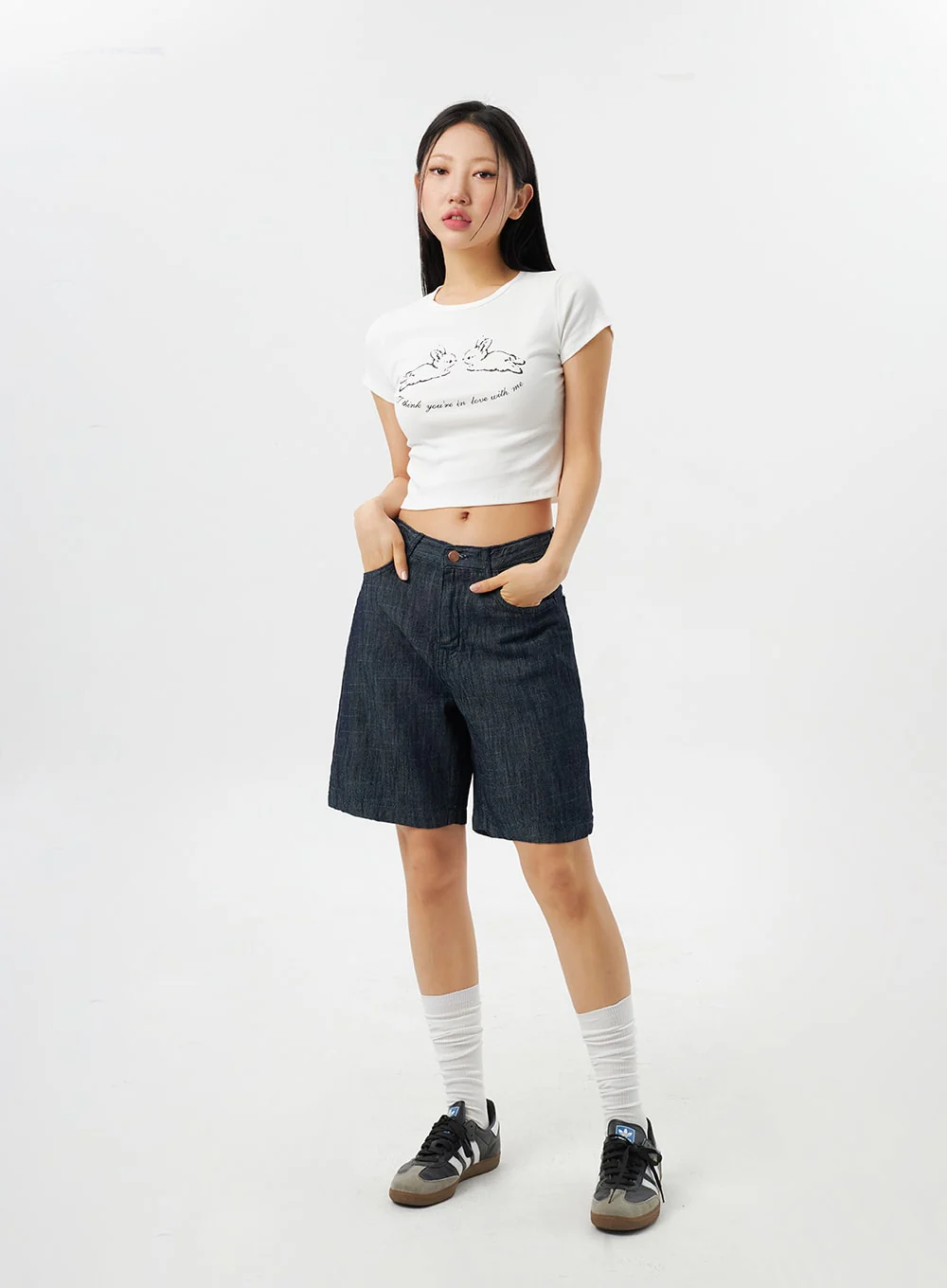 Cropped Bunny Tee CY315 - Image 4