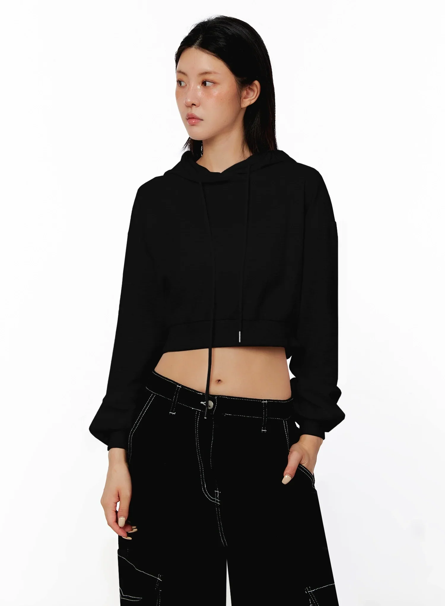 Cropped Essential Hoodie IS515 - Image 13