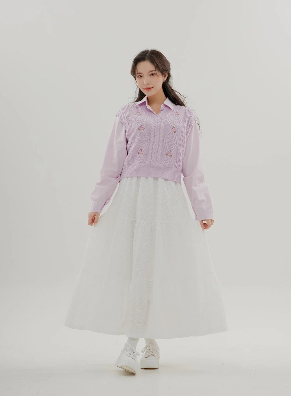 Cropped Long Sleeve Shirt B0802 - Image 10