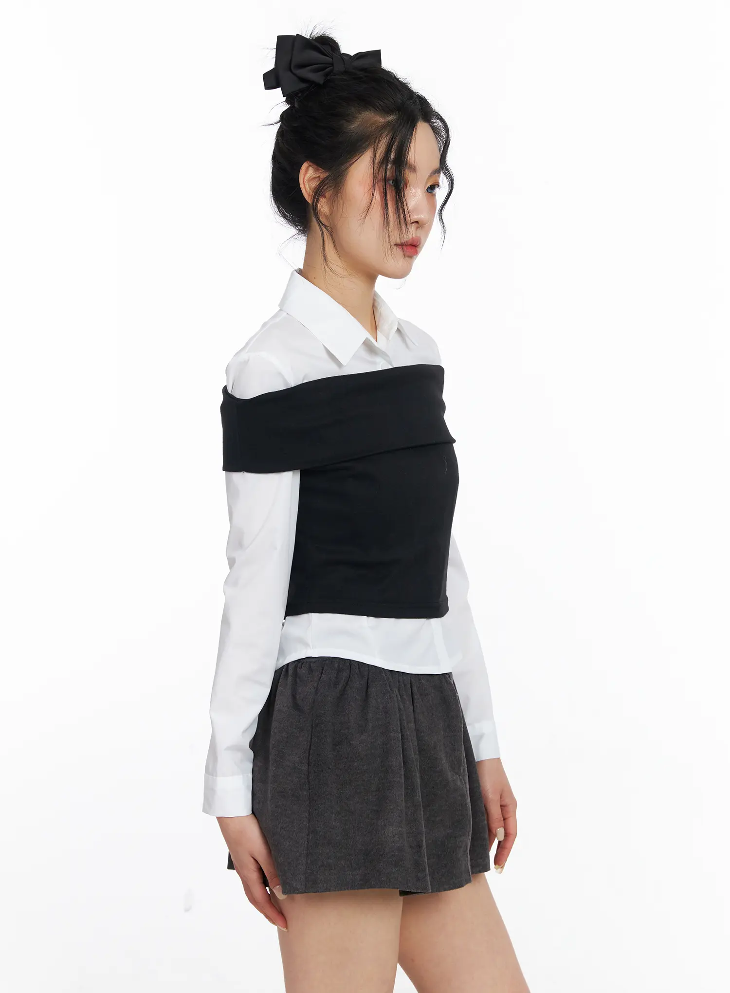 Cropped Off-Shoulder Top CJ522 - Image 5