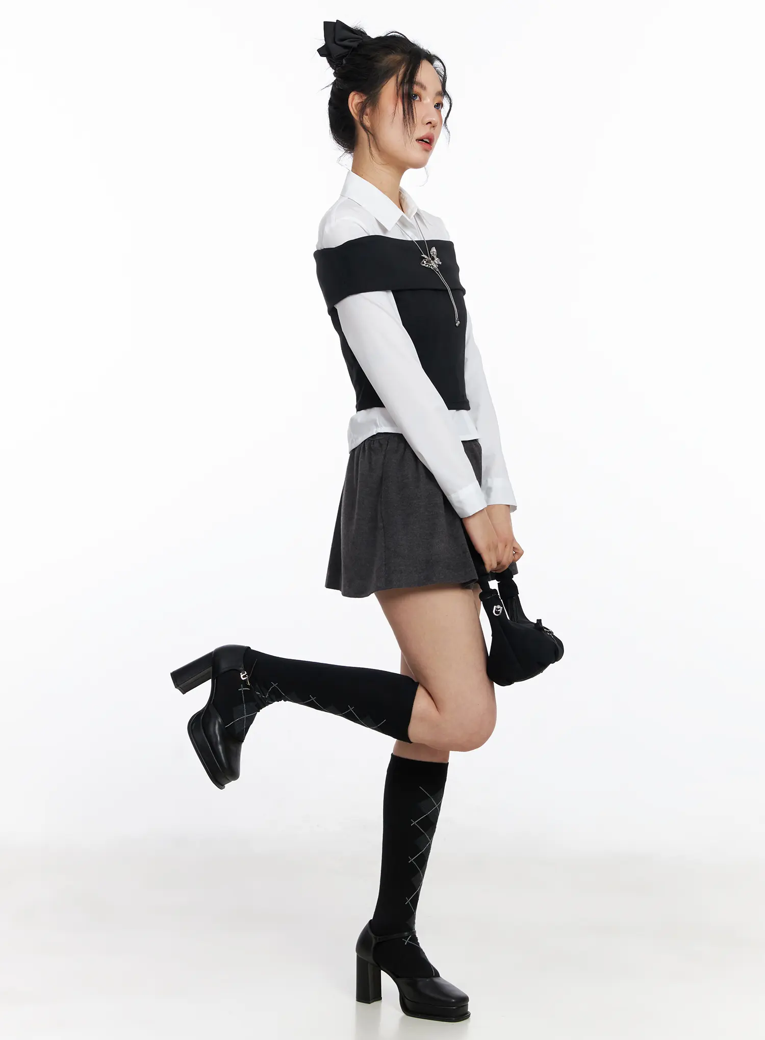 Cropped Off-Shoulder Top CJ522 - Image 7