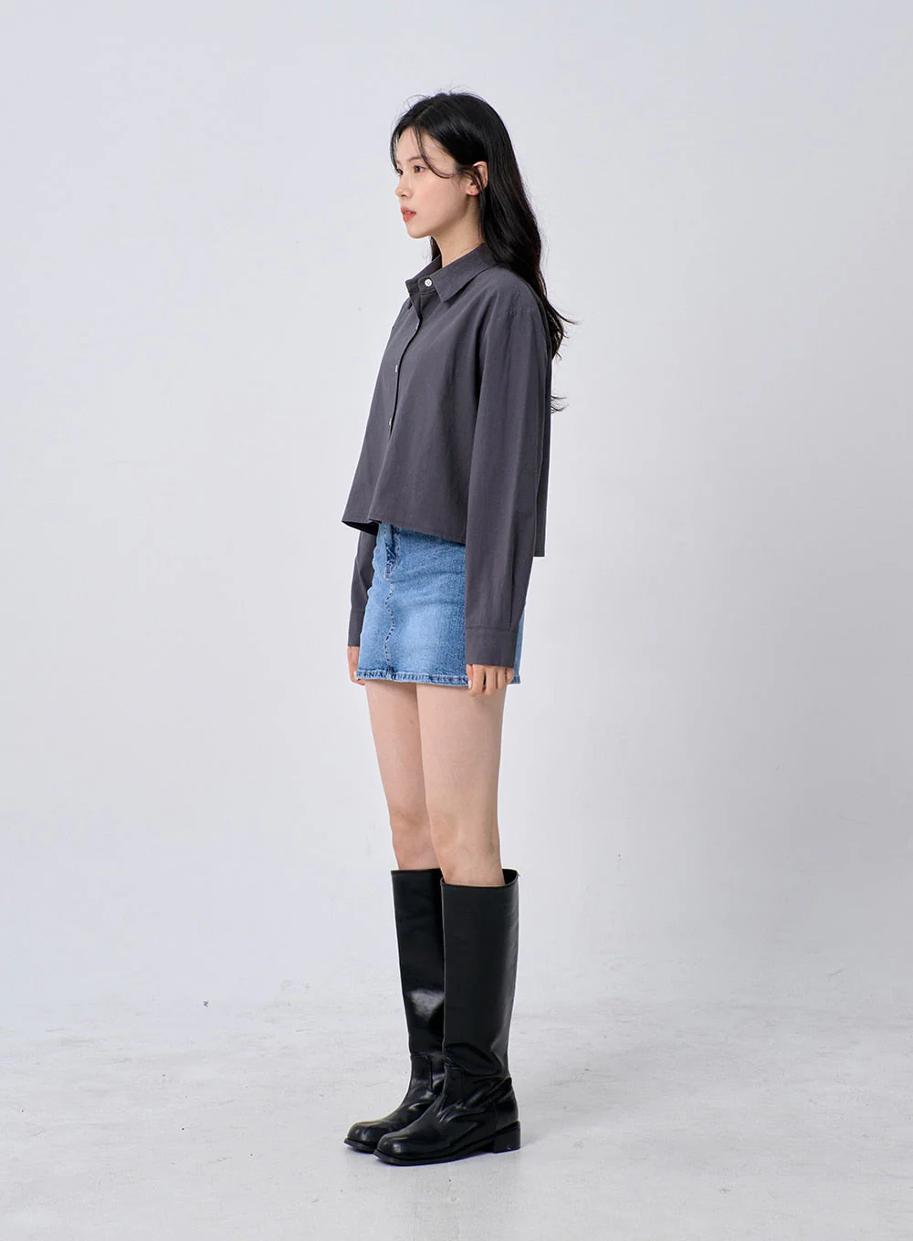 Cropped Shirt OM329 - Image 10