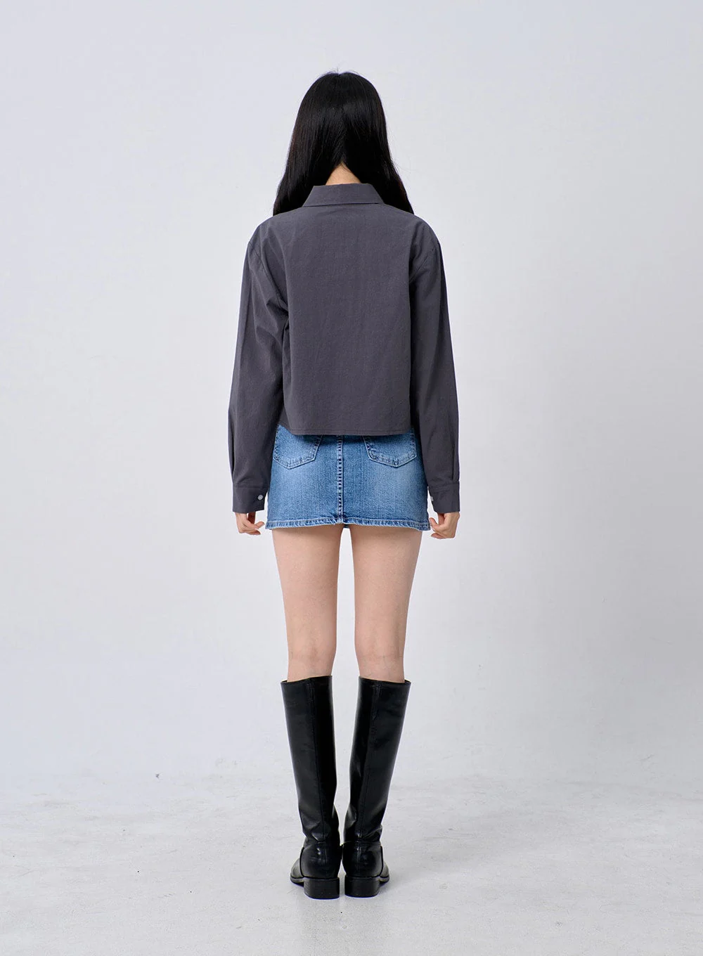 Cropped Shirt OM329 - Image 11