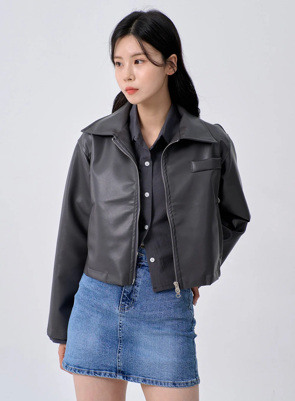 Cropped Shirt OM329 - Image 4