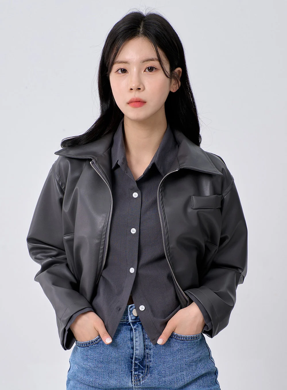 Cropped Shirt OM329 - Image 5