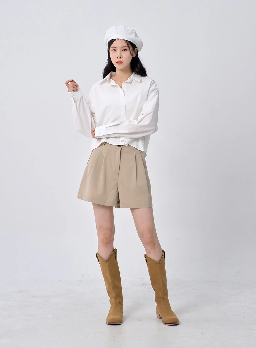 Cropped Shirt OM329 - Image 7