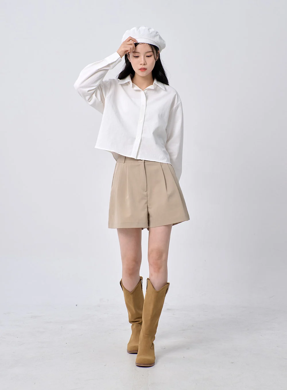 Cropped Shirt OM329 - Image 8