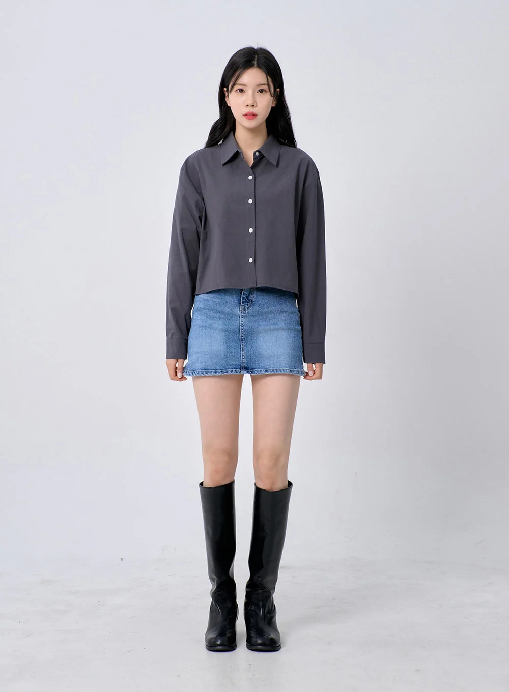 Cropped Shirt OM329 - Image 9