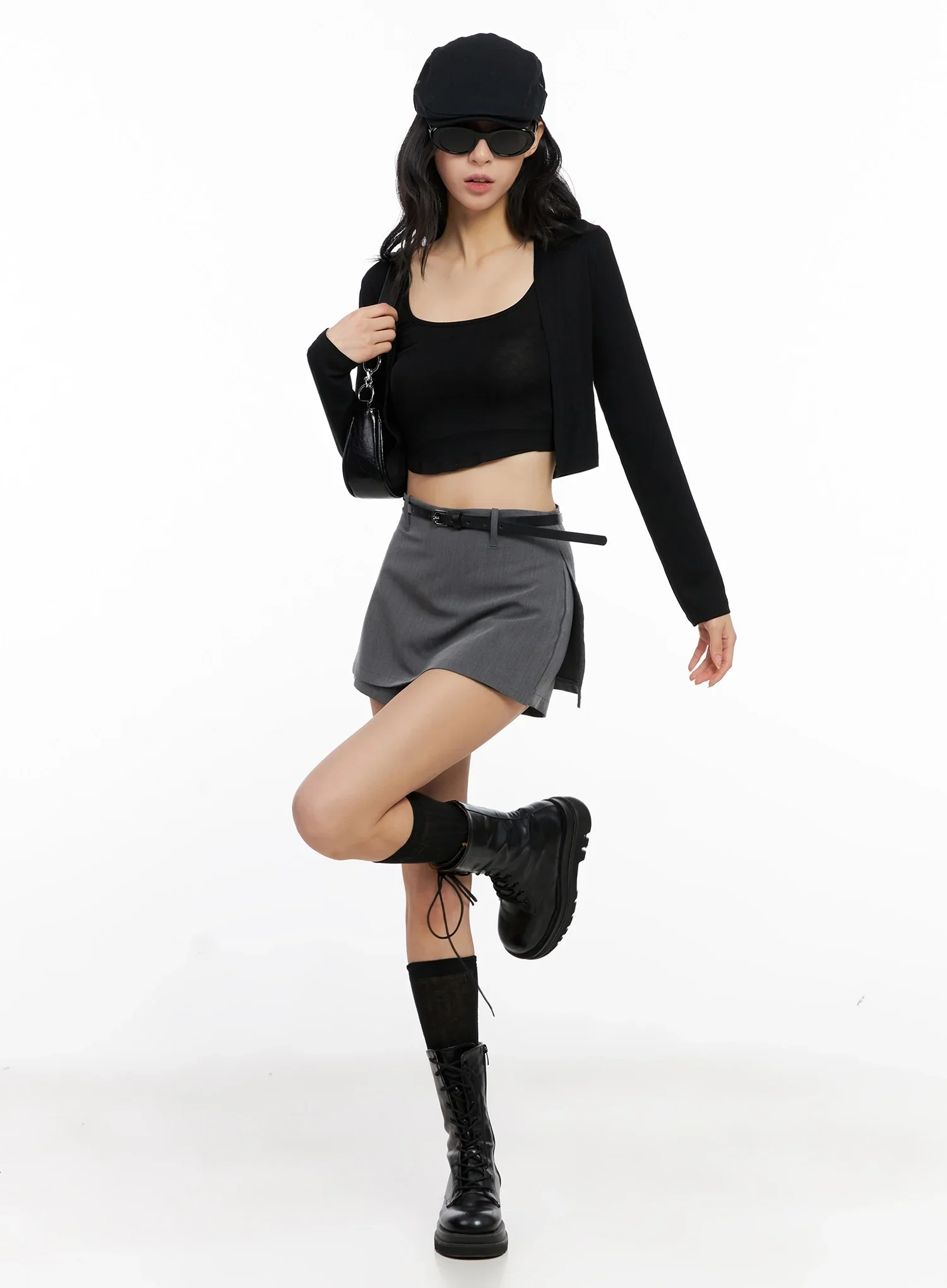 Cropped Tank & Cardigan Set IG508