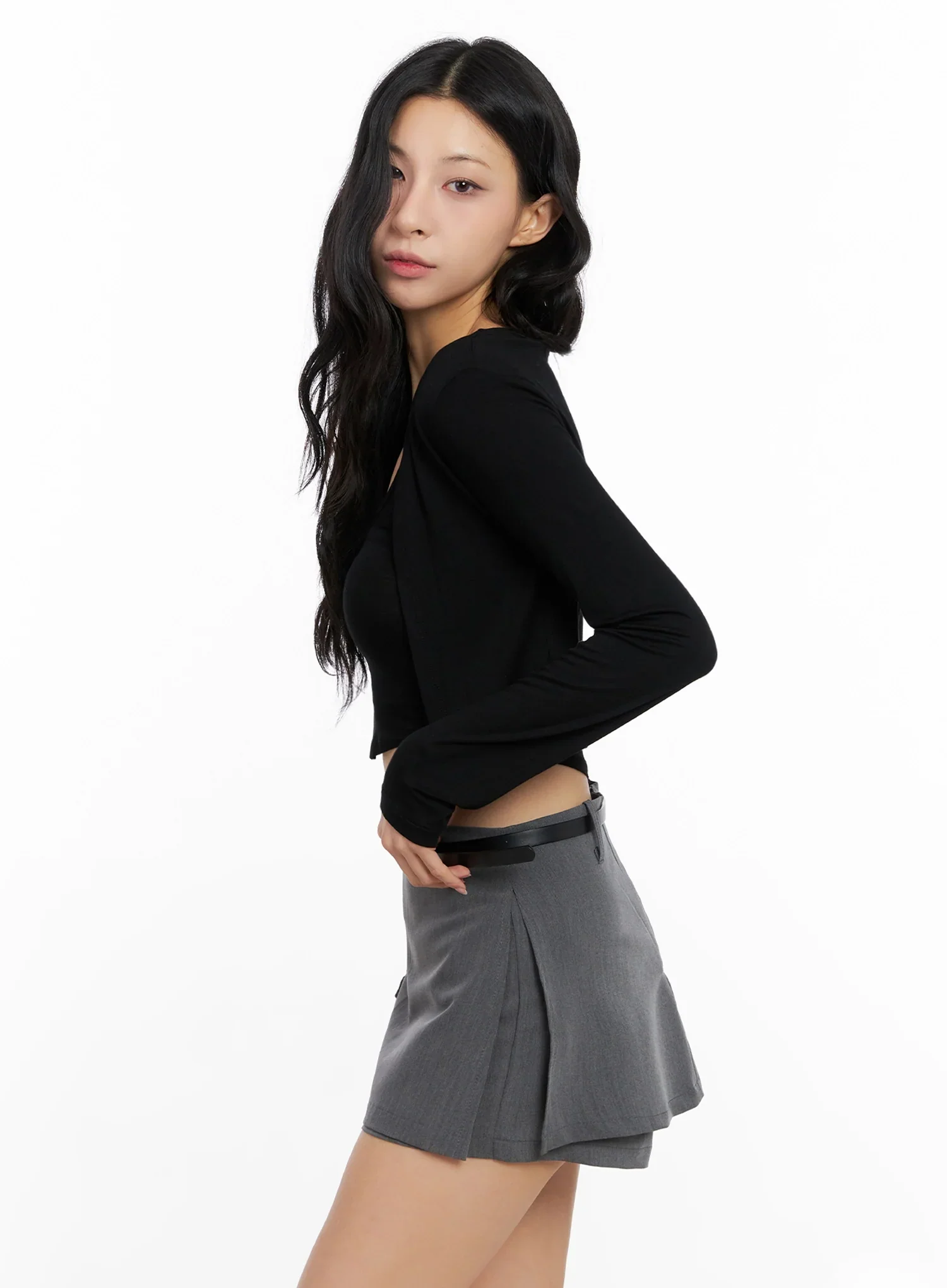 Cropped Tank & Cardigan Set IG508 - Image 10