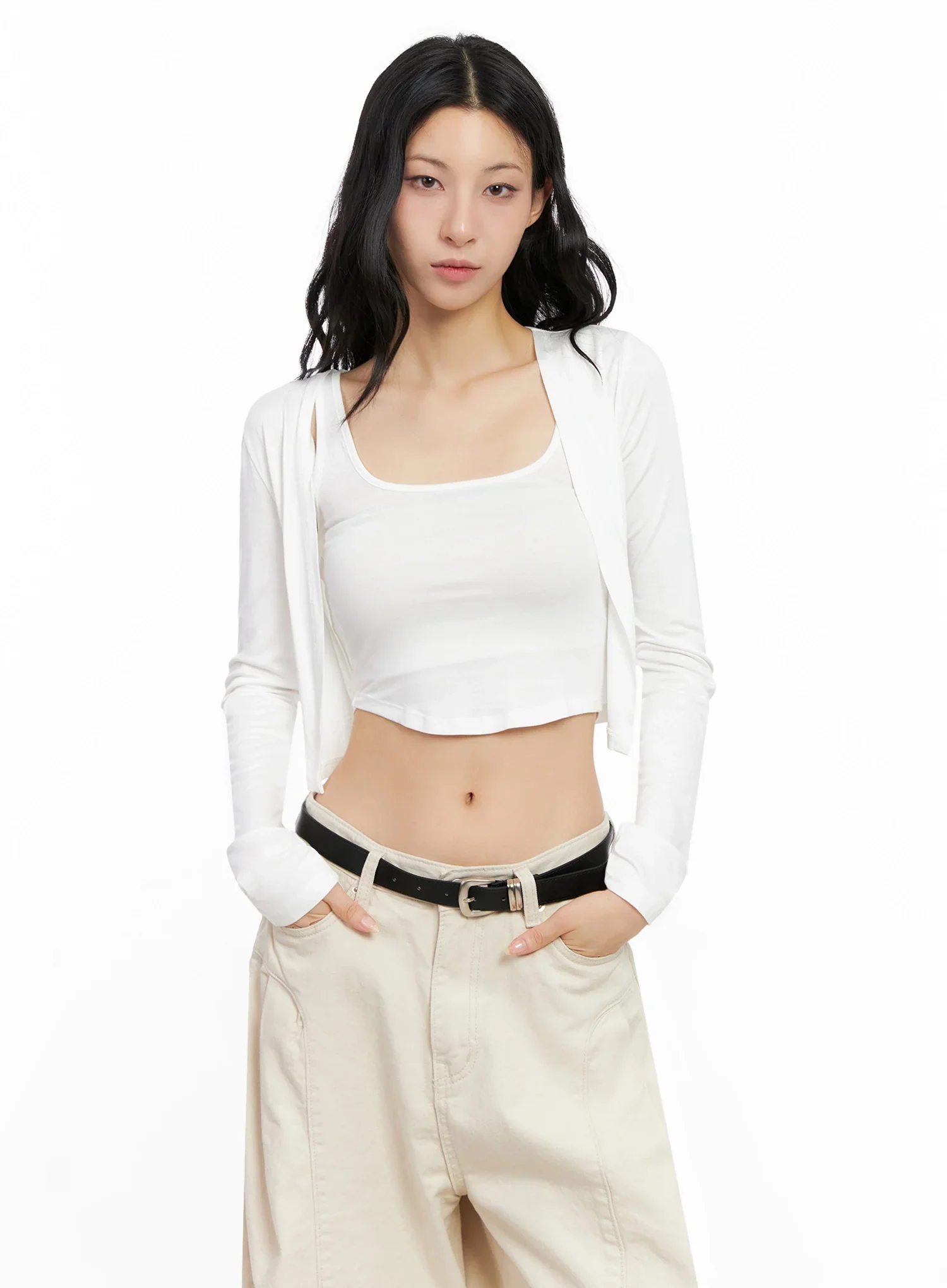 Cropped Tank & Cardigan Set IG508 - Image 18