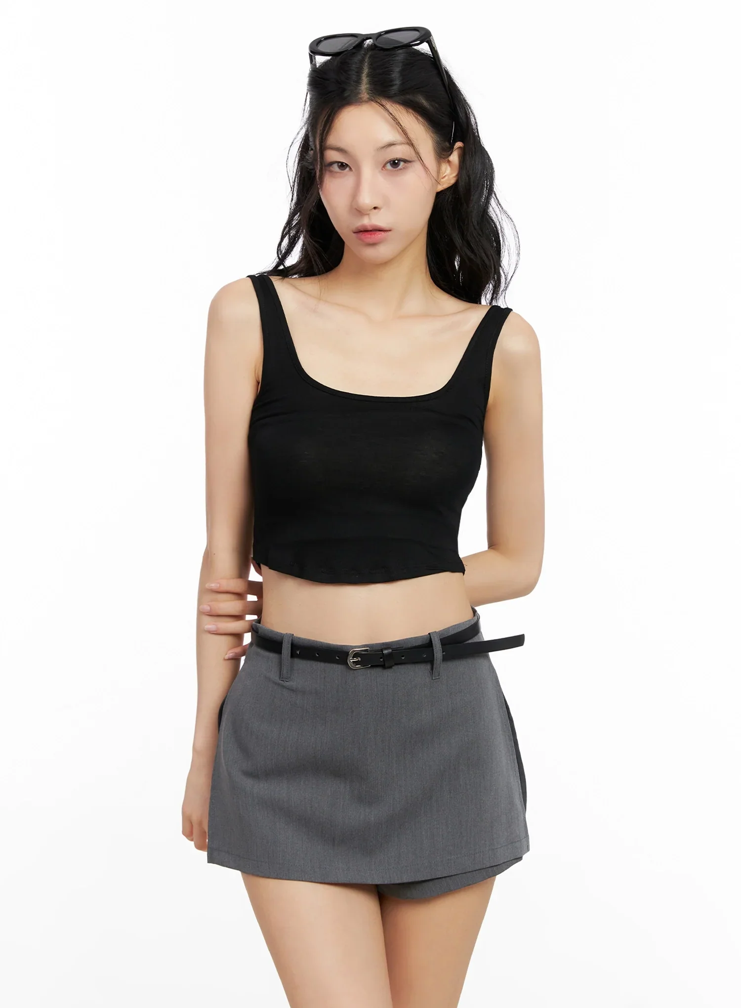 Cropped Tank & Cardigan Set IG508 - Image 2
