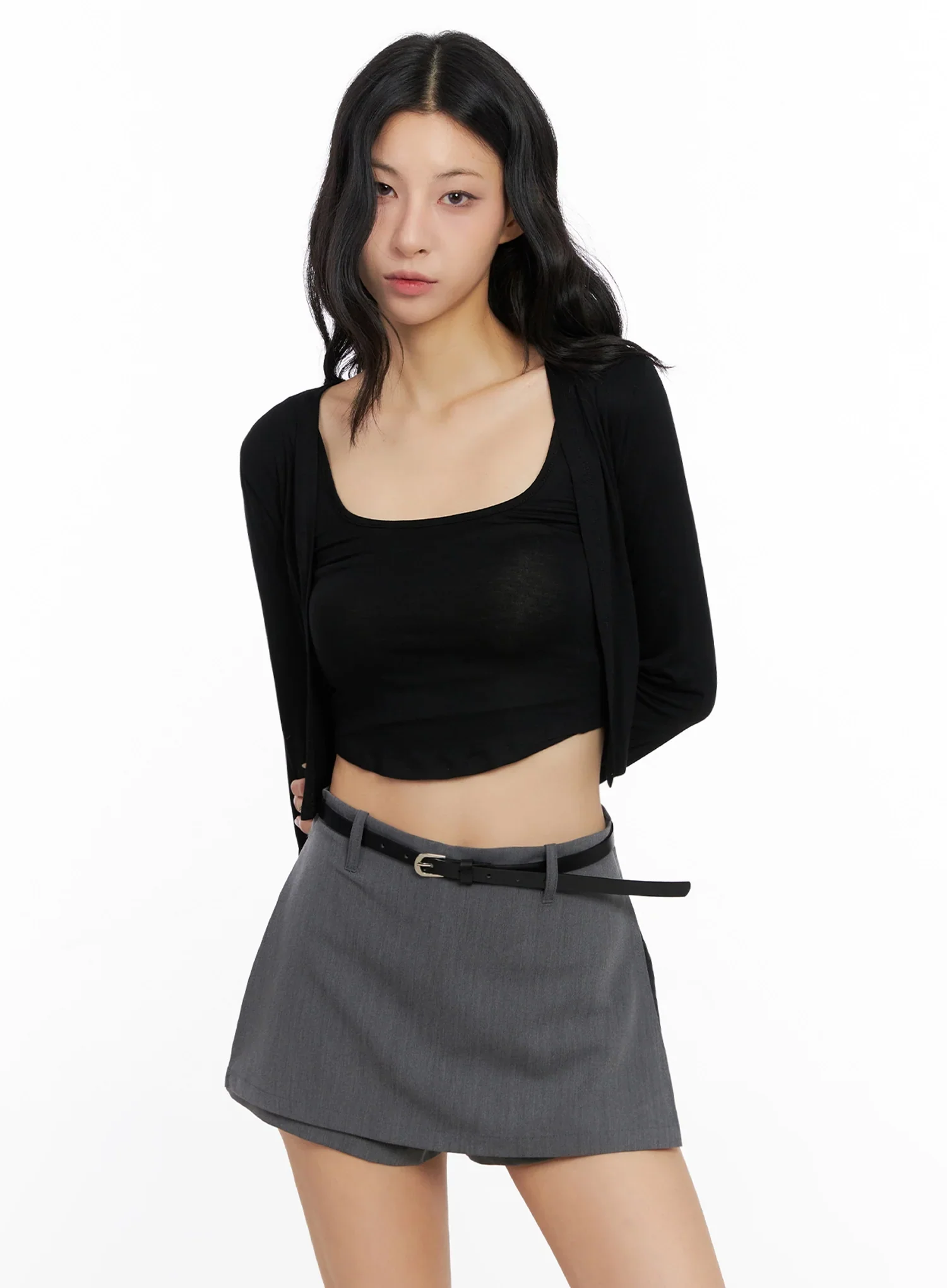 Cropped Tank & Cardigan Set IG508 - Image 8