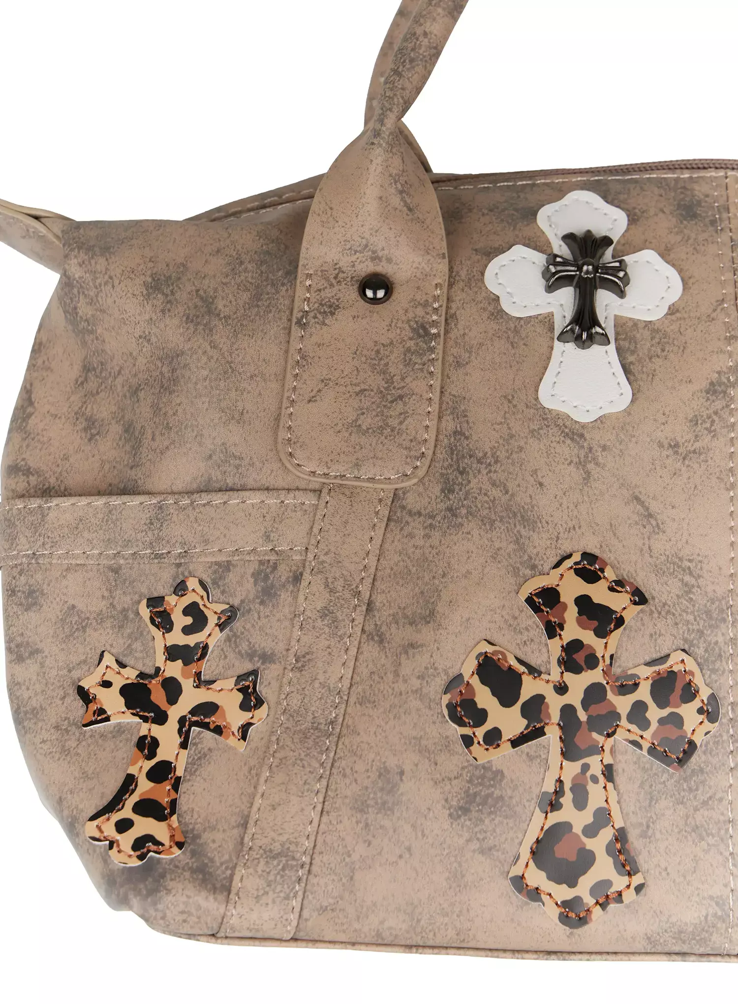 Cross Patch Shoulder Bag IM504 - Image 12