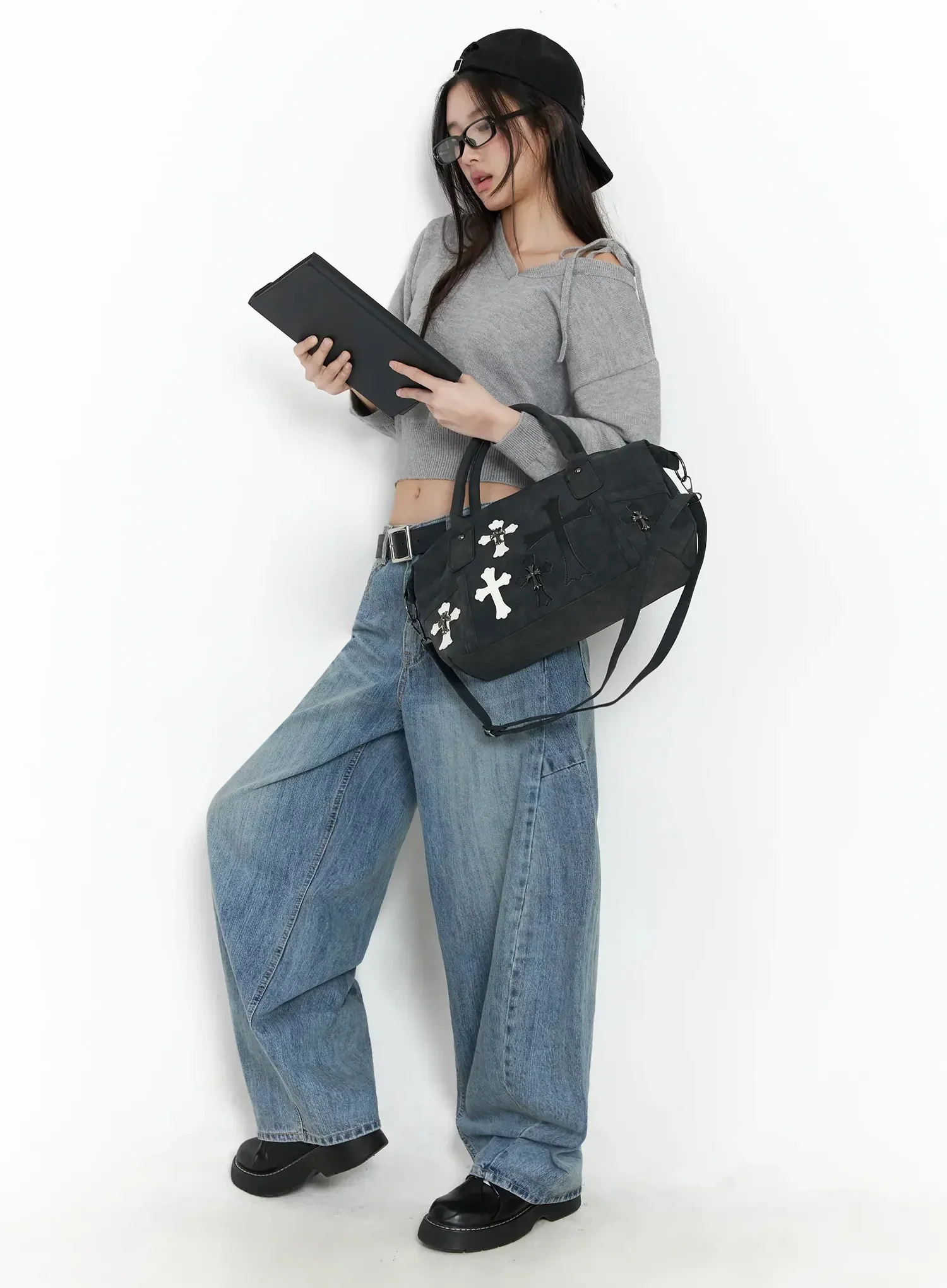 Cross Patch Shoulder Bag IM504 - Image 5