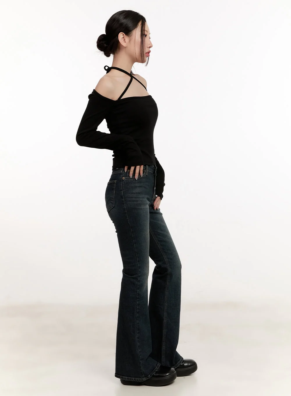Cross-Strap Off-Shoulder Top CM507 - Image 4