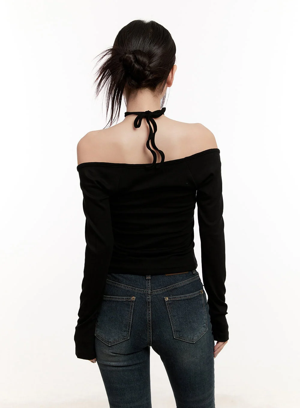 Cross-Strap Off-Shoulder Top CM507 - Image 5