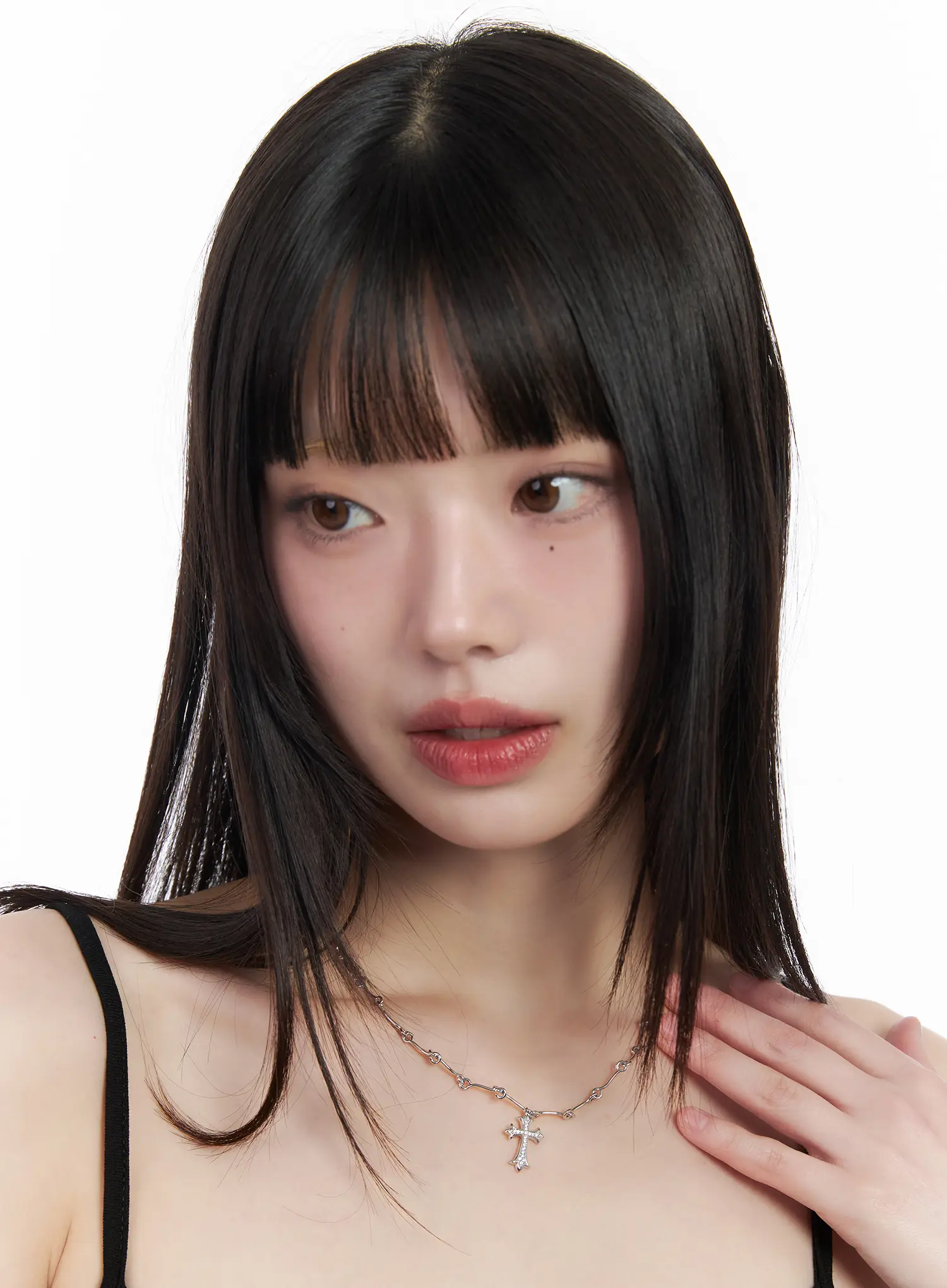 Cubic Cross Chain Necklace CM524 - Image 2