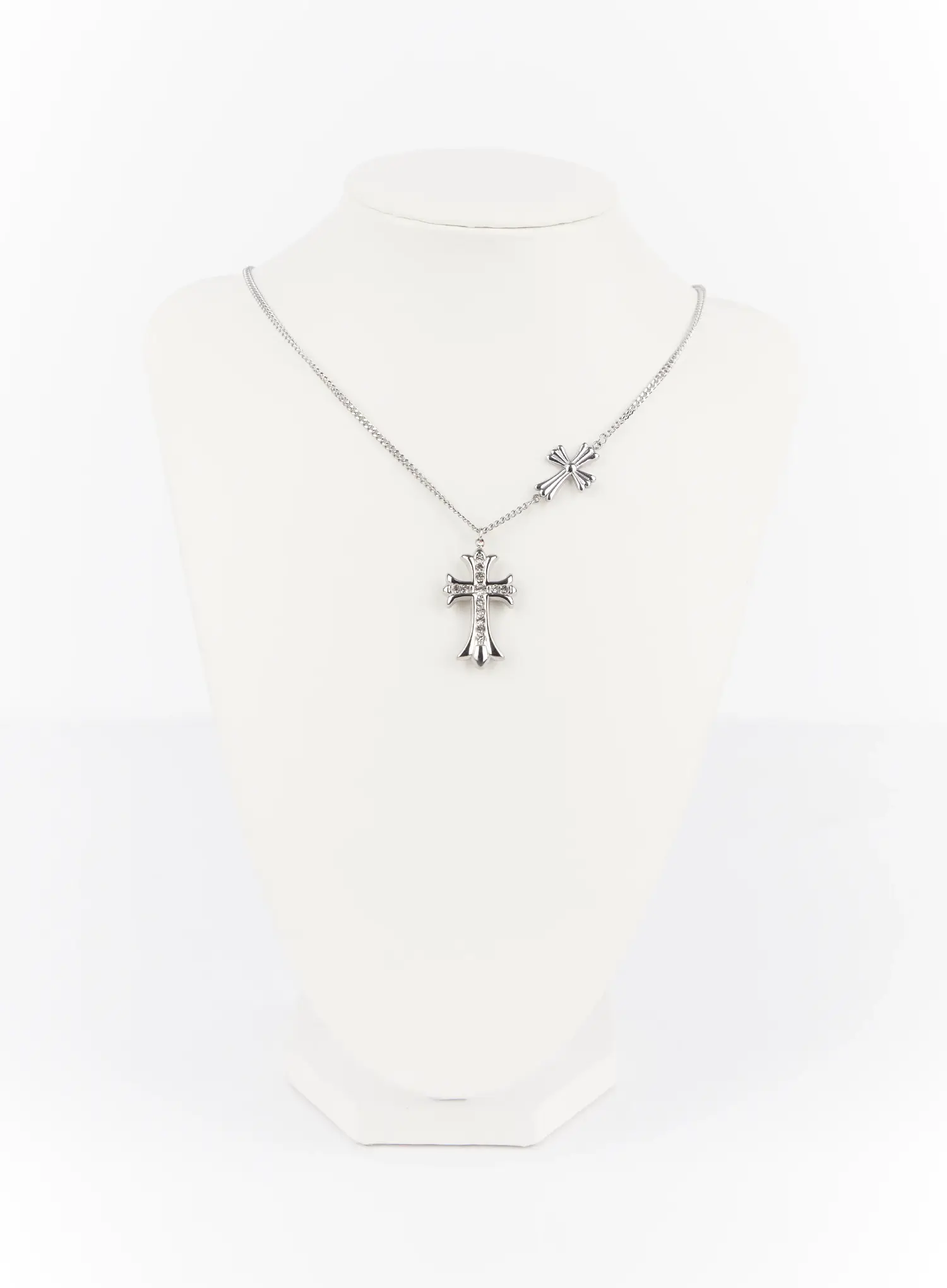 Cubic Cross Chain Necklace IF504
