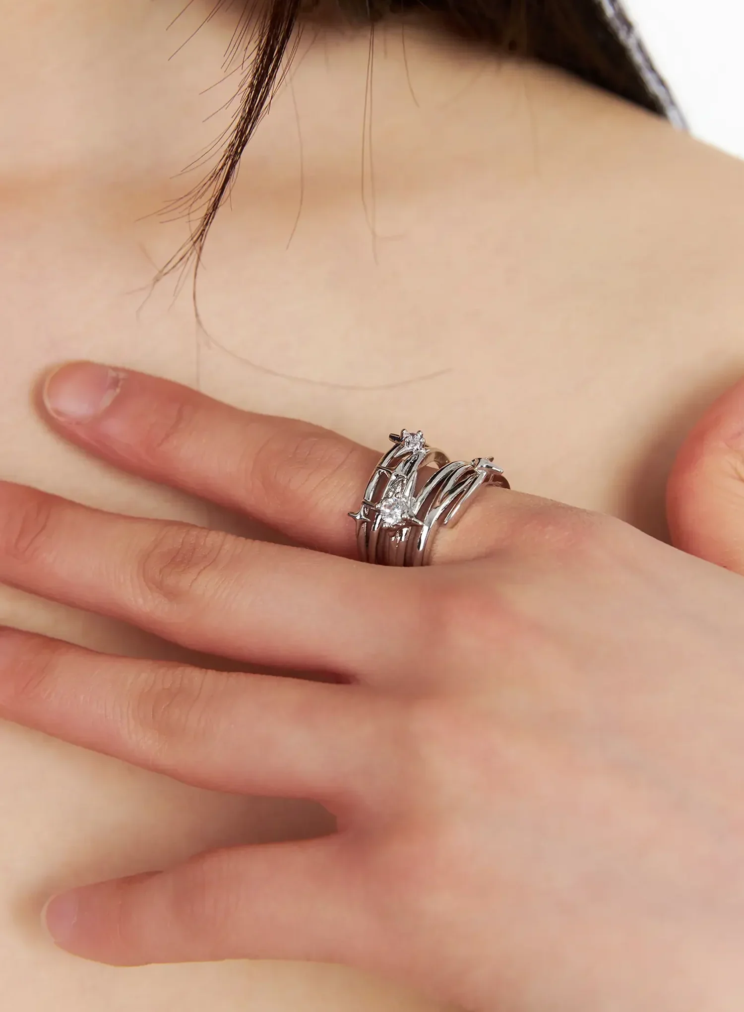 Cubic Zigzag Ring IM531 - Image 3
