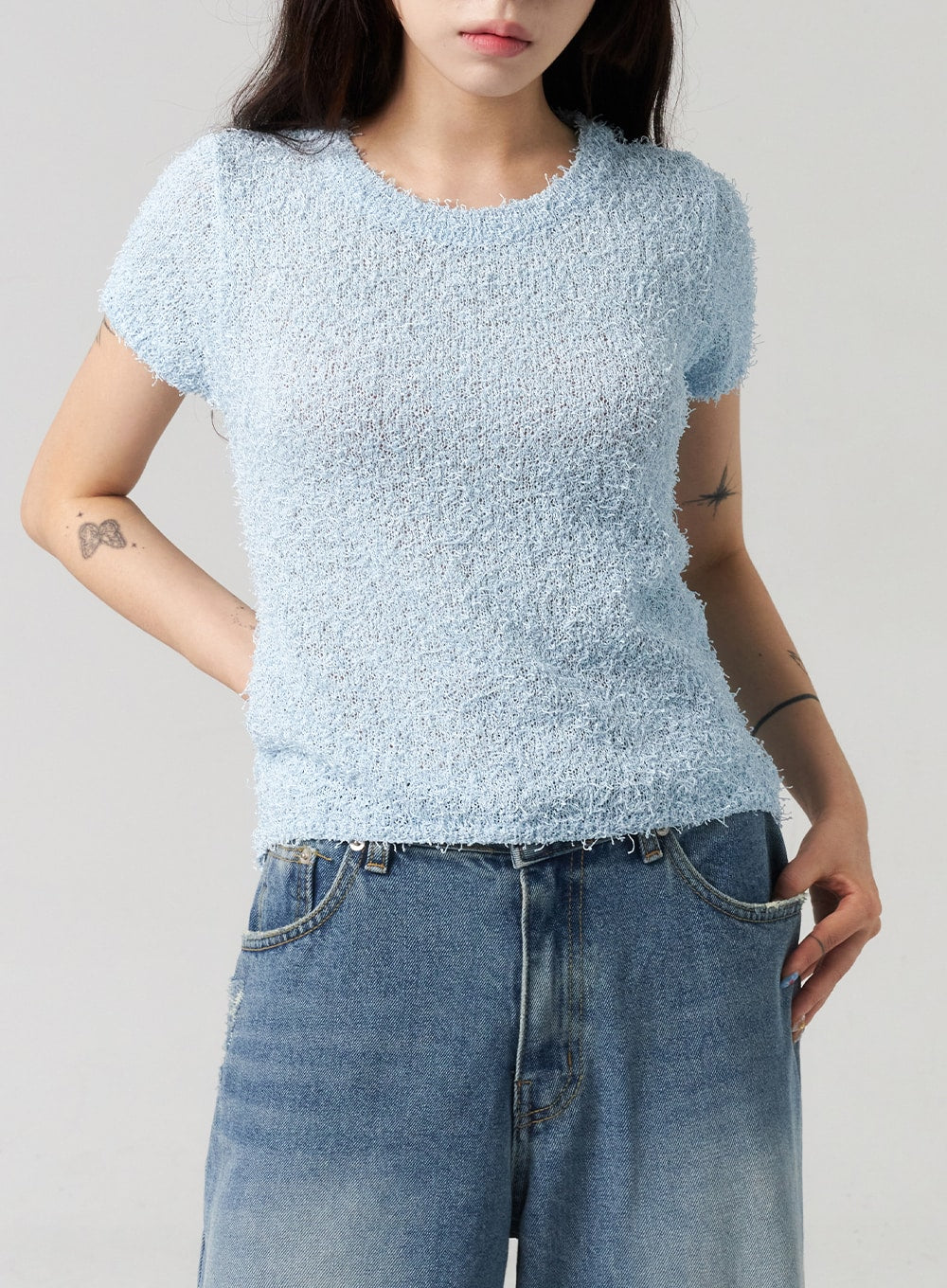 Cut Out Back Sweater CL313 - Image 2
