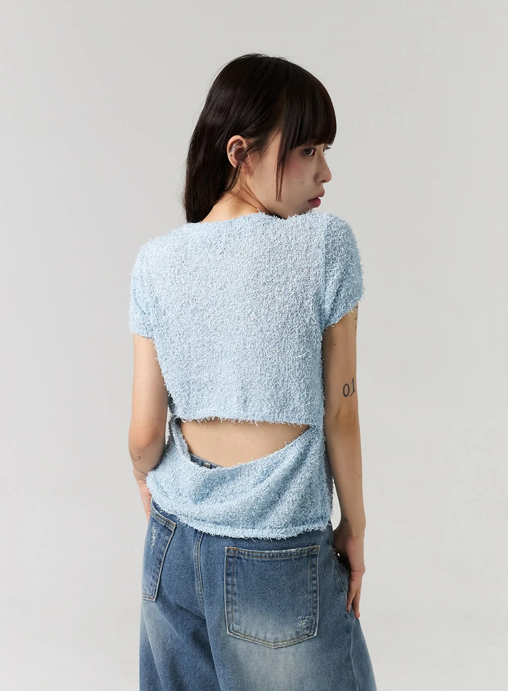 Cut Out Back Sweater CL313 - Image 6