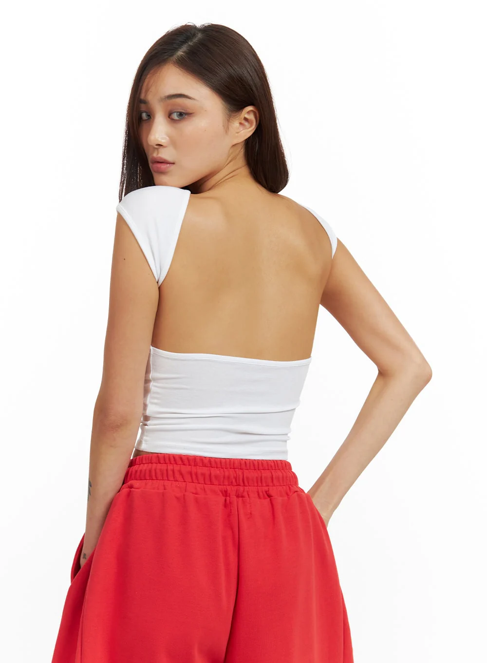 Cut Out Back Top IU329 - Image 3
