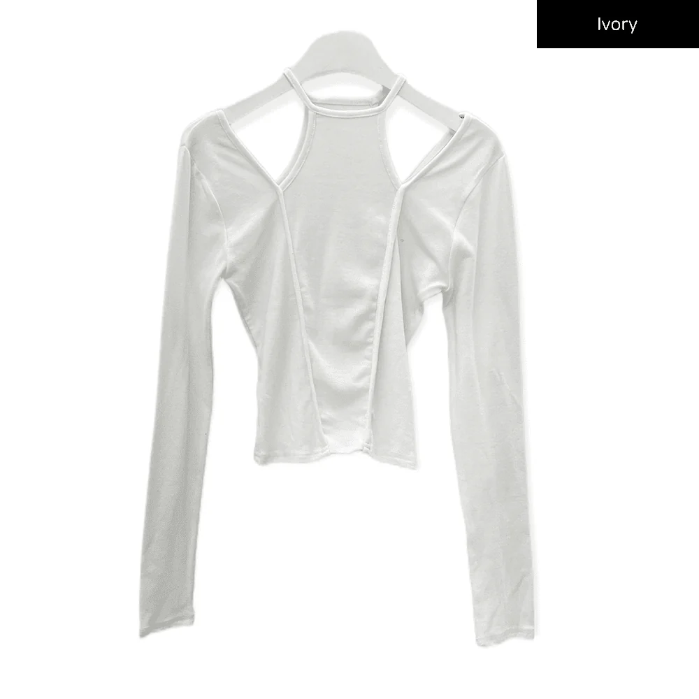 Cut Out Long Sleeve Top C0302 - Image 16