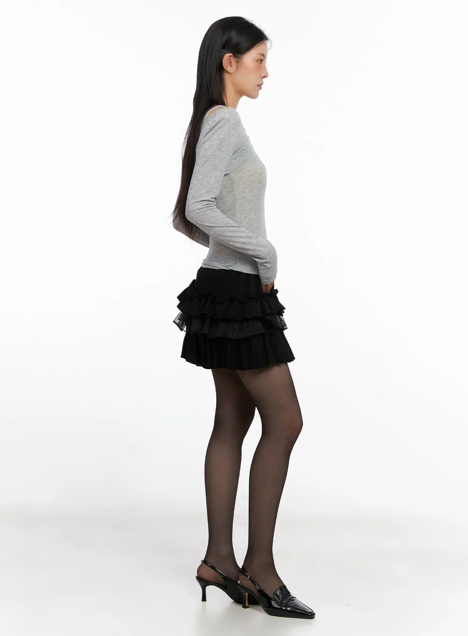 Cut Out Long Sleeve Top IS508 - Image 7