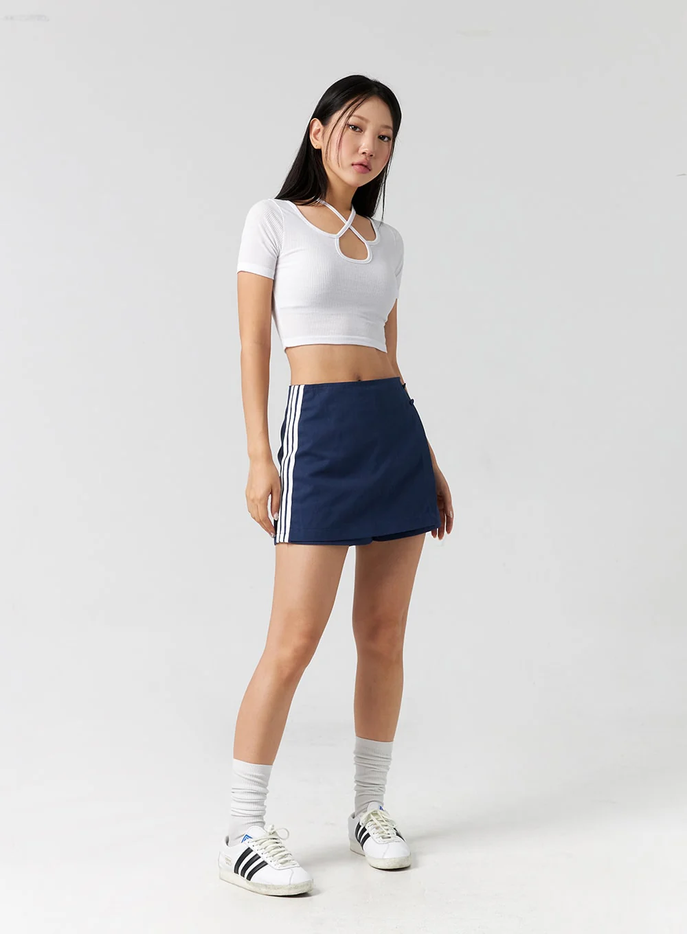 Cut Out Ribbed Tee CG302 - Image 13