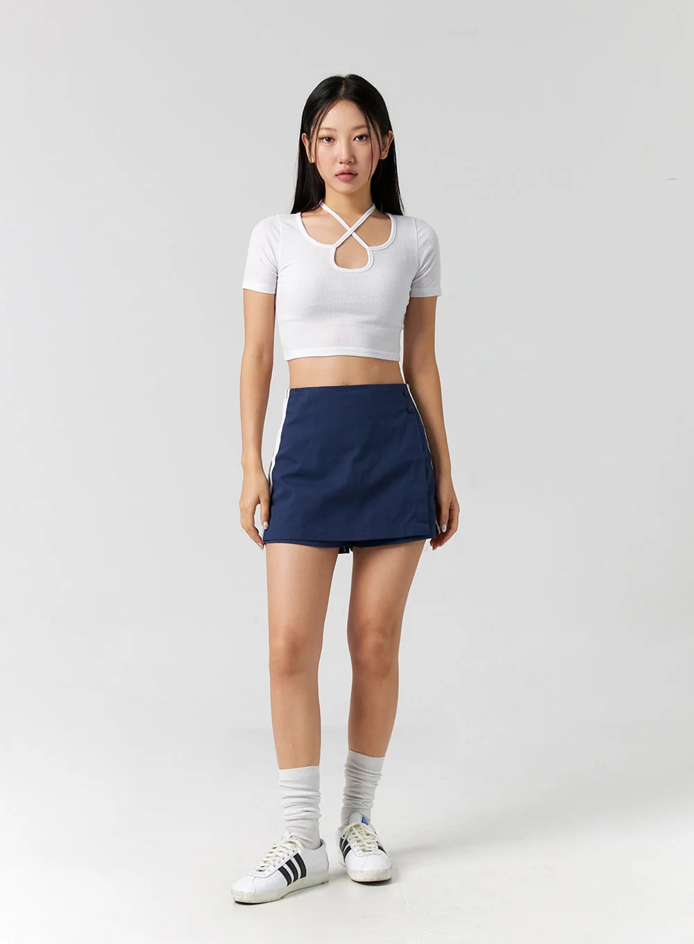 Cut Out Ribbed Tee CG302 - Image 3