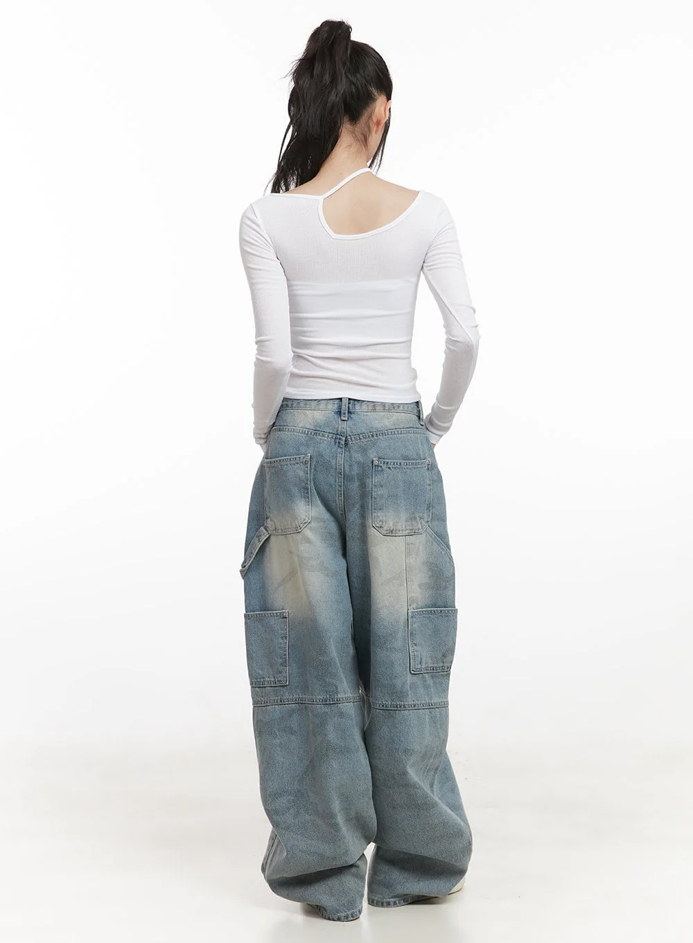 Cut-Out Slim-Fit Long Sleeve Top CJ528 - Image 7