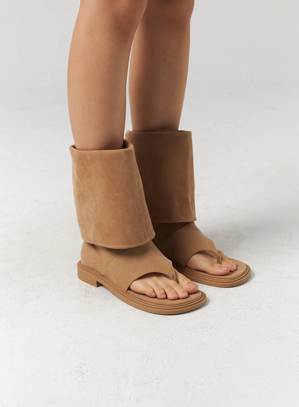Cut Out Toe Mid-Calf Boots CL310 - Image 5