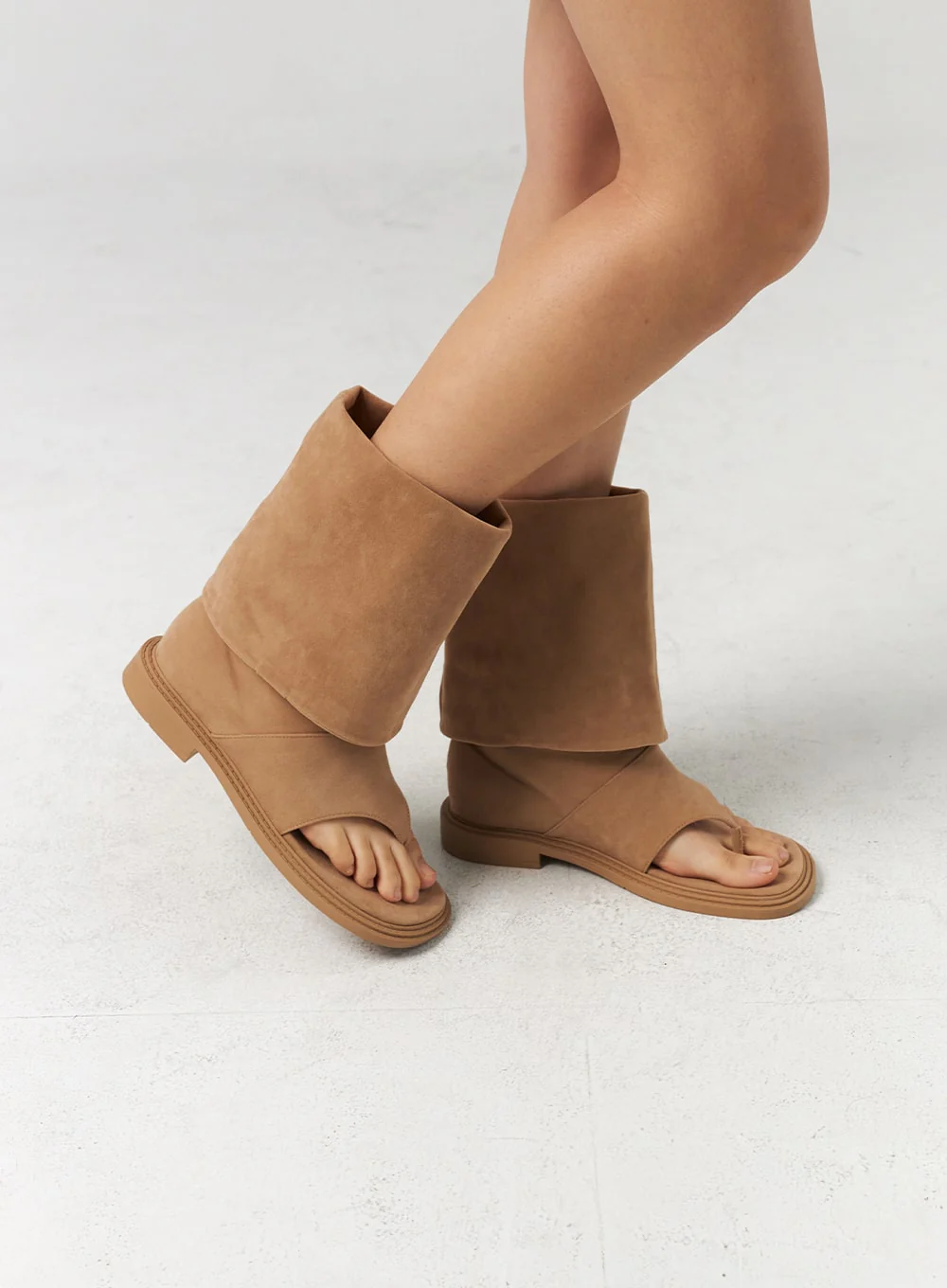 Cut Out Toe Mid-Calf Boots CL310 - Image 6