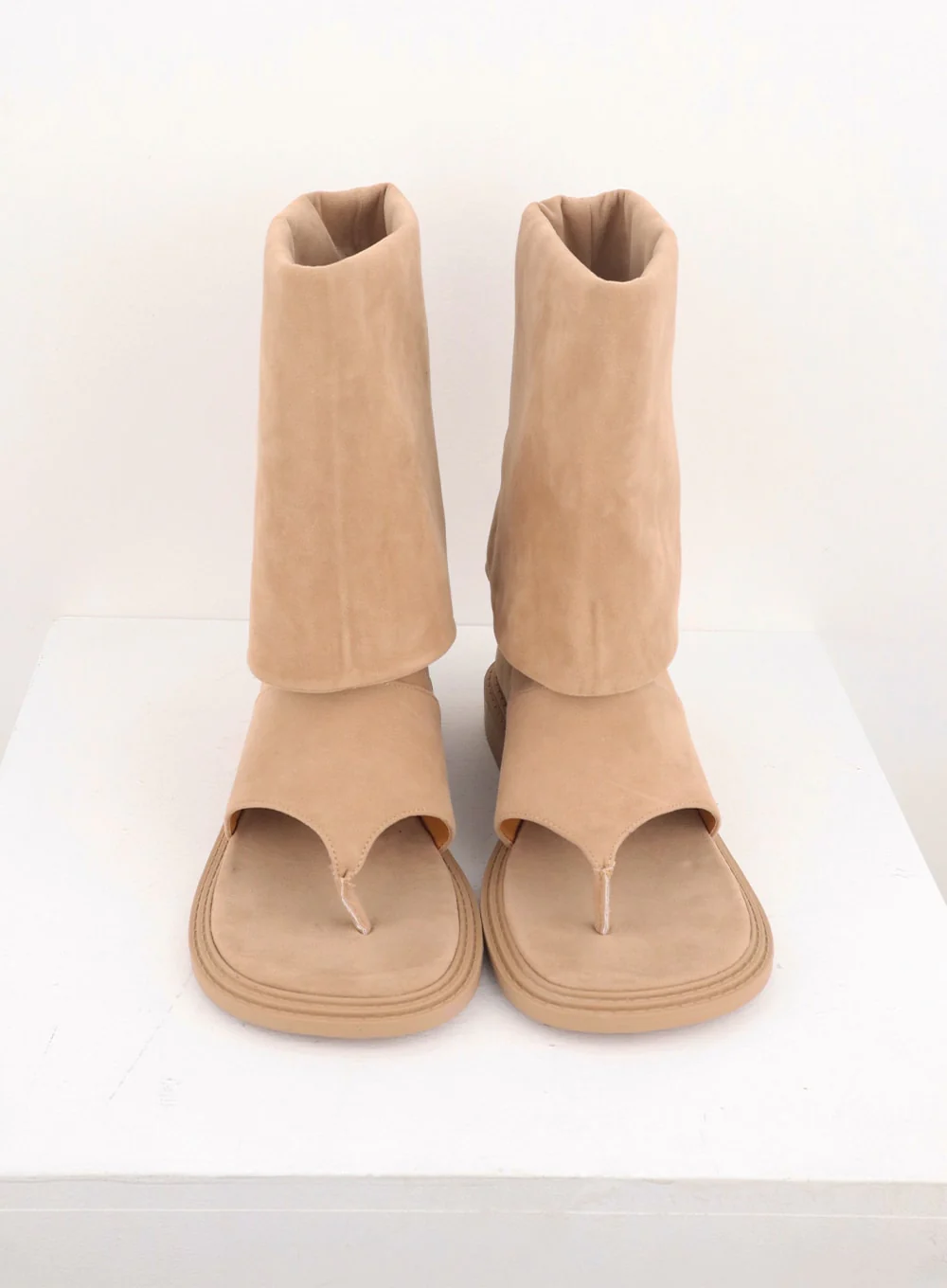 Cut Out Toe Mid-Calf Boots CL310 - Image 9