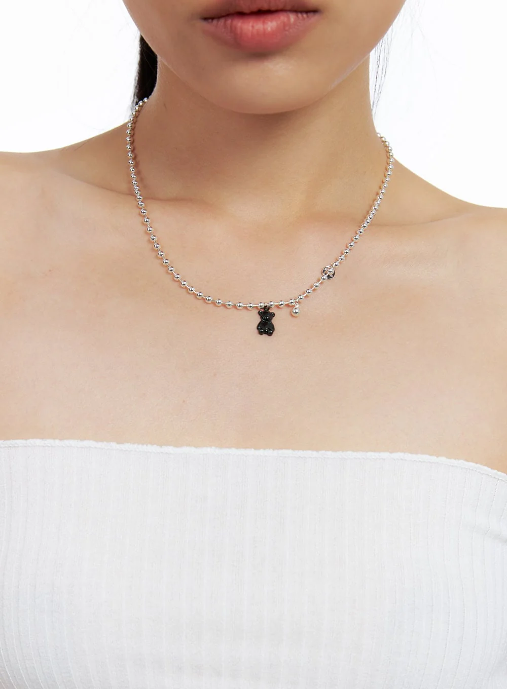 Cute Bear Necklace IL417 - Image 3